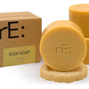 rE: REKURATOR Dishwashing Soap with Loofah Sponge – Eco-Friendly, Gentle, Plant-Based Dish Bar, No Artificial Dyes or Fragrance (Citrus Scented), 5.1 oz