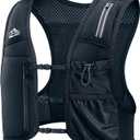 Running Vest for Women Men, USA Original Patent, Adjustable Chest Straps Running Hydration Vest with Phone Holder and 6 Pockets, Lightweight Reflective Running Vest for Hiking Running (Black, XS/S)