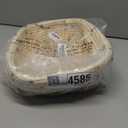 Sea Team Round Cotton Rope Storage Basket with Lid, Colorful Rainbow Pompom Woven Storage Bin, Pot, Caddy, Organizer, Container for Snacks, Towels, Plants, 10 x 7.5 Inches (Small, Rainbow)