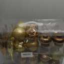 32PCS Christmas Ball Ornaments Set Large Shatterproof Plastic Decorative Baubles with Hand-Help Gift Boxes for Xmas Tree Wedding Party Holiday - Bronze, Gold