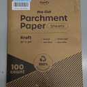 100 Pcs Parchment Paper Baking Sheets, 16x24 Inch Baking Paper, Precut Non-Stick Parchment Sheets for Baking, Cooking, Grilling, Air Fryer and Steaming, Precut Silicone baking paper