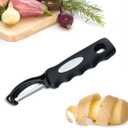 Fruit and Vegetable Peeler Stainless SteelNon-Slip Handle SharpPeelers for Steel Peelers with Ergonomic Non-Slip 1 Piece