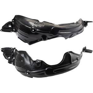 TRQ Inner Fender Liner Set Compatible with 2007-2011 Toyota Yaris TO1250120 TO1251119