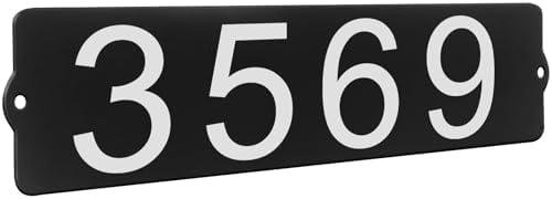 Bmakre House Numbers for Outside, Metal Address Numbers for House, Waterproof, Horizontal & Vertical Mounted Address Signs for Houses,Home Hotel Office Garden Decorative Wall Plaque (Wall Mount)