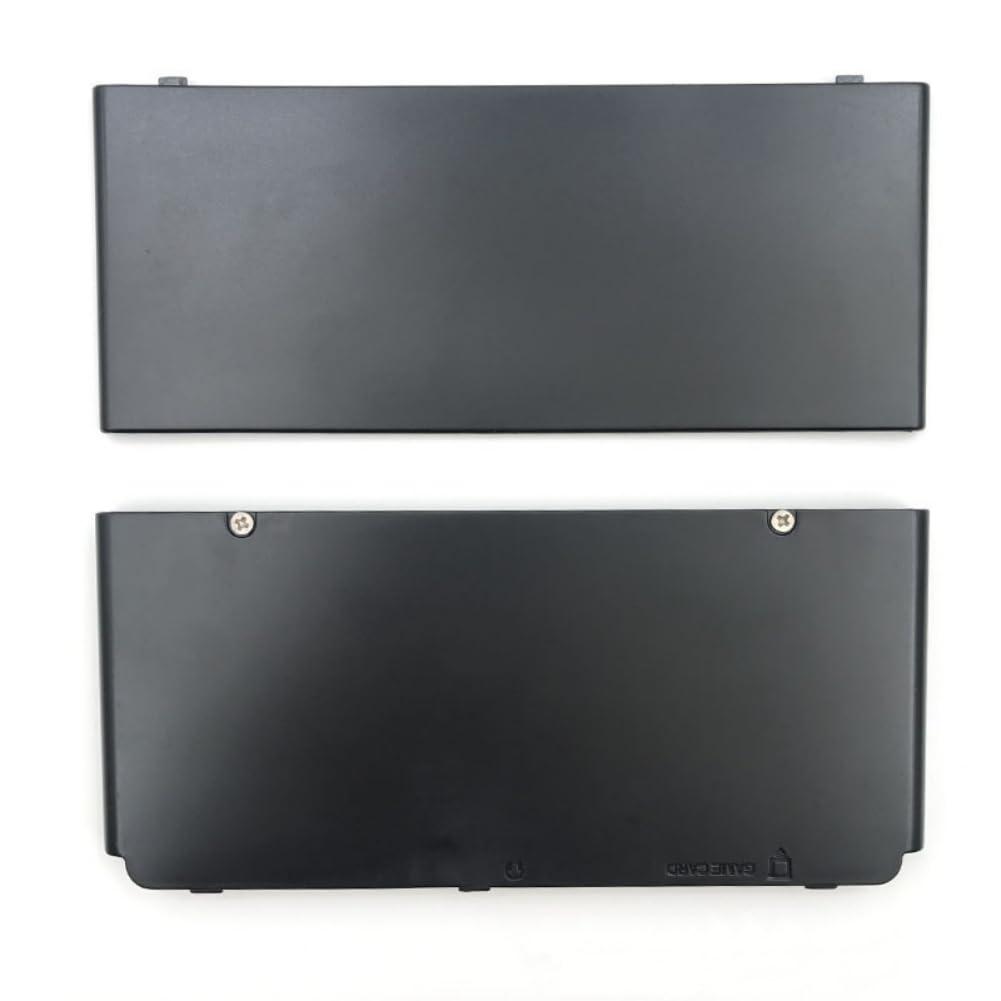 Front Back Housing Shell Case Cover Top/Bottom Faceplate Plates Replacement for Nintendo New 3DS Console (Black)