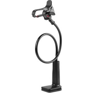 ITART Cell Mobile Phone Holder Universal Gooseneck Flexible Lazy Clip Holders Clamp (Made of Higher Quality Plastic (Classic Black)