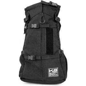 K9 Sport Sack Air 2 - Large, Jet Black - Ideal for Dogs with 20-22 Back Length - Durable, Breathable Backpack-Style Carrier - Perfect for Walks, Short Hikes & Public Transportation