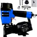 BHTOP CN45N Roofing Nailer, 15 Degree Roofing Nail Gun, 3/4-Inch to 1-3/4-Inch Coil Nails, 120-pcs Load Capacity Coil Nailer in Blue