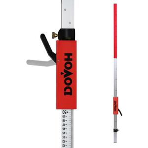 Grade Rod for Laser Level, with Quick-Release Slider for Laser Receiver, 7.9ft/2.4m Adjustable Aluminum Laser Level Stick, DP2400