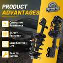 Upgraded Front Strut Shock Assembly w/Coil Spring Compatible with Toyota Prius 2004 2005 2006 2007 2008 2009 Replace 172357 172358