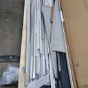 DWVO 8x4 FT Outdoor Weatherproof Storage Shed, Secure Metal Bike Shed w/Lockable Entry, Garden Storage Solution for Lawn Equipment, Tools, Waste Bin, Dark Gray