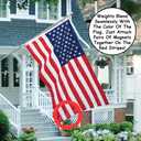 Magnetic Flag/Curtain Weights 8 Pack of Waterproof Magnets + Carrying Case, Great for Stopping American Flag Tangles, Clip On Bottom, Heavy Duty Works Outdoor to Stop Wind (Red)