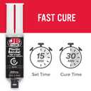 J-B Weld 50139 Plastic Bonder Body Panel Adhesive and Gap Filler Syringe - Black - 25 ml