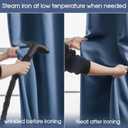 Rutterllow Blackout Curtains for Bedroom, Room Darkening Window Drapes 2 Panels for Living Room, Grommet Top (52x45 Inch, Blue Stone)