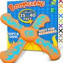Refresh Sports Soft Boomerang - Best Gifts for Boys & Girls - Fun Kid Stocking Stuffers & Holiday Presents - Outdoor Toys & Birthday Party Favors - Goodie Bag Easter Basket Stuffers for Kids (Orange)
