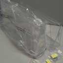 Clear Acrylic Single Pocket, Plastic Hanging Wall Mount File Holder for Office Home (Clear, 3 Pack)