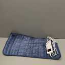 Heating Pad for Back Pain Relief, ZUODUN Electric Heating Pads for Cramps with Auto Shut Off & 6 Heat Levels, Moist Heat Therapy, Machine Washable, LED Controller, Gifts for Women, Men, Blue