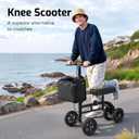 All Terrain Knee Scooter for Adults for Foot Surgery, Black
Steerable Knee Walker Medical Scooter for Foot Injuries ,Crutch Alternative, with 8″ Outdoor Silent Wheels and Disc Brake