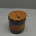 Ceramic Jar with Lid Airtight, Coffee Container Kitchen Food Storage Jars for Spice Sugar Tea Bag, Stackable Decorative Jars for Countertop, Grey & 18 fl.oz