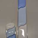 TECKNET Clear Gel Wrist Rest for Computer Keyboard, Ergonomic Gel Keyboard Wrist Rest Set for Typing Pain Relief, Comfortable Silicone Wrist Support Pad for Office/Computer/Laptop/Gaming, Blue