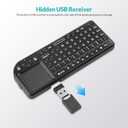 Rii Mini Keyboard with Touchpad,Bluetooth Keyboard Backlit,Handheld Wireless Keyboard for Smart TV,Android TV Box,Fire TV Stick,HTPC,Projector,PC,Smartphone,Office,Home