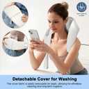 Shoulder Massager with Heat for Pain Relif, Cordless and Shiatsu Deep Tissue Kneading Massager Anywhere Use
