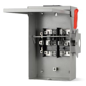 100A Generator Transfer Switch for Home Backup Power, Manual Double Throw Safety Switch 120V/240V, NEMA 3R Outdoor Enclosure, Designed for Residential Generator Use