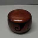 Wooden Yarn Bowl with Lid, Crochet Yarn Bowl with Holes Storage, 5.9x3.7in Knitting Bowl for Handmade Crocheting Accessories, Yarn Storage Bowls for Knitting and Crocheting