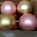 Zubebe Christmas Large Blank White Ball Ornaments, 3.15 Inch DIY Christmas Balls White Hanging Ornaments DIY Craft Activities for Tree Gift Box (Colorful,24 Pcs)