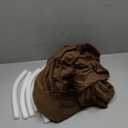 LiveGo Stretch Mid Century Modern Armchair Slipcover 1-Piece Jacquard Accent Chair Covers with Arms Soft Waterproof Chair Slipcovers for Living Room Furniture Protector Office (Velvet Dark Brown)