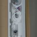 ZMISHIBO 72 inch Brushed Nickel Modern Ceiling Fans with Lights and Remote, Indoor/Outdoor Ceiling Fan for Living Room Patio, 6 Speed Reversible Quiet DC Motor, 3 CCT, Dual Finish Blades