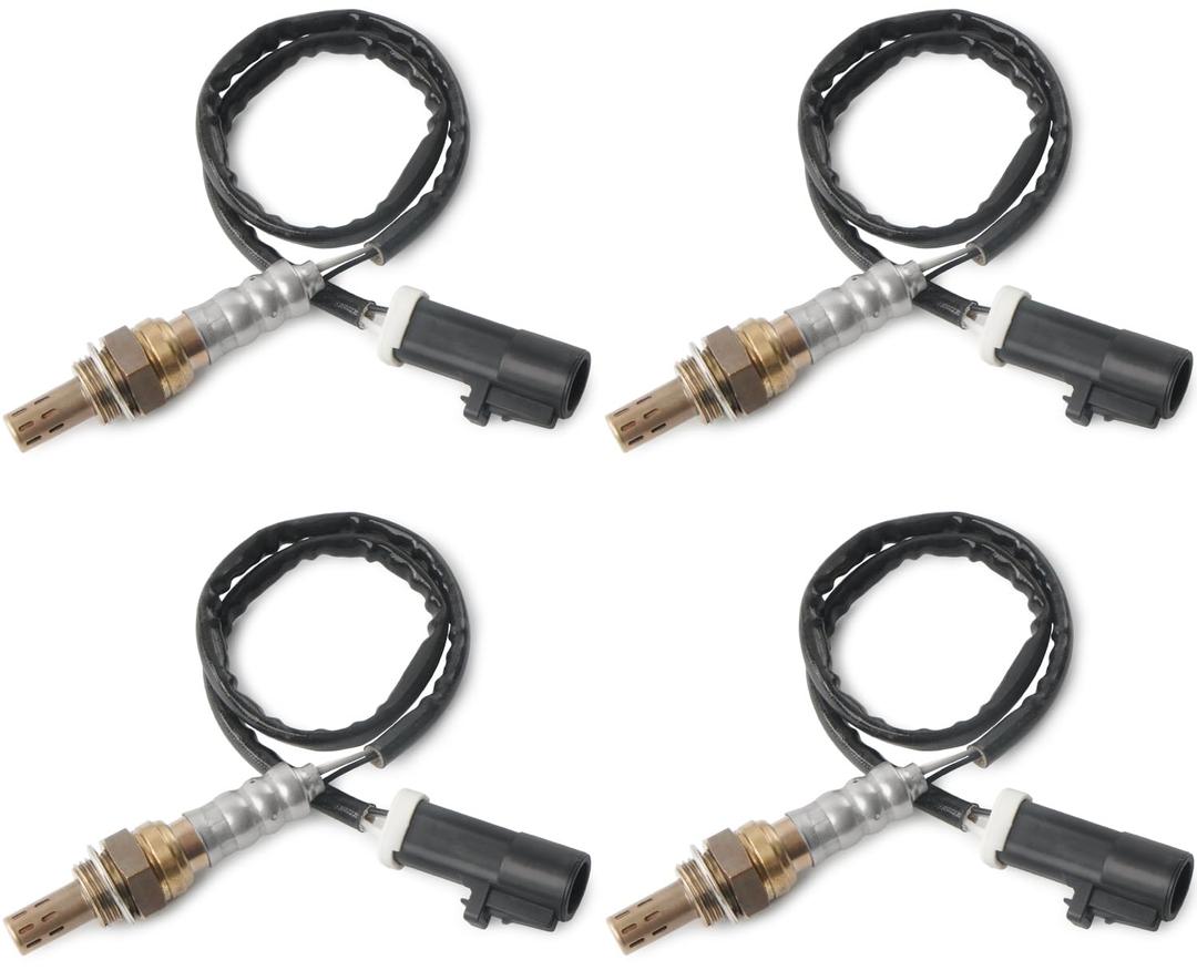 4PCS 15717 Oxygen Sensor Upstream Downstream O2 Sensor Compatible with Ford F150 F250 F350 Ranger Escape Explorer Mustang Foucs Expedition Mazda Lincoln Jaguar Mercury Aston Martin Replace 15716 15718