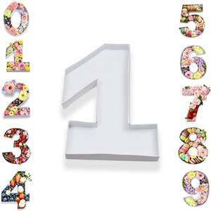 10Cardboard Number Mache Chocolate Covered Strawberries Fillable Sweets Candy Container Box (White, 1)