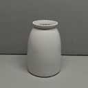 hjn White Flower Vase- Ceramic Vase for Flowers, Modern Vases for Living Room/Home Decor Accents/Entryway/Mantel/Bookshel-White (White-8.5inch)