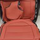 Coverado Seat Covers, Car Seat Covers Front Seats, Car Seat Cover, Car Seat Protector Waterproof, Car Seat Cushion Nappa Leather, Red Seat Covers Carseat Cover Universal Fit for Most Cars