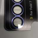 WSKEN for Z Fold 7 Camera Lens Protector Case Cover - Ultra HD Anti-Reflective Tempered Metal Glass Anti Scratch Rear Camera Screen Protector Film for Samsung Galaxy Z Fold 7 5G Accessories,Blue