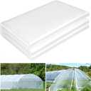 25 x 40 FT Clear Greenhouse Plastic Sheeting, 6 Mil Polyethylene Film Heavy Duty, Water Sun Frost Wind Dust Resistant Winter Hoop House Toughness Plastic Cover for Farming, Gardening, Agriculture, DIY