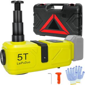 Electric Car Jack for DeWalt 20V Battery, 220W 5Ton Cordless Hydraulic Jack (Lifting Range:6.1~17.7 inch) with LED Light, Floor Jack Lift for SUV MPV Sedan Truck Change Tires Garage Repair