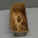 TEHAUX Thin Flat Reed Coil,Weaving Strips,Thin Reed Coil 3mm Wide Basket Weaving Materials for Basket Rattan Cane Webbing Furniture Crafts Furniture Making Supplies,118inch,Brown