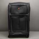 SwissGear Sion Softside Expandable Luggage, Dark Grey, Checked-Large 29-Inch