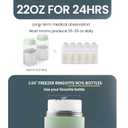 22oz Breast Milk Cooler Bottle Portable Milk Cooler for Breastmilk, 360 Total Cooling for 24 Hours; Breastmilk Chiller with 2pcs Baby Bottles | Breastfeeding Essentials, BPA Free