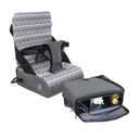 Dreambaby Grab N Go Travel Booster Seat  Portable Toddler High Chair for Dining (6M-5Y) with Storage & Shoulder Strap (Ash)