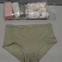 Burt's Bees Baby Toddler Girls' Underwear Set of 5 - Solids, Stripes,Prints, Tag-Free with Sizes for 2T to 8 Years Old