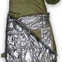 Derby XXL -20F Extreme Cold Weather Sleeping Bag (0F Comfort)  Big & Tall Adults 94"x35" Waterproof Military Grade. OD Green Winter Tactical Sleeping Bag for Hunting, Survival  Made in Ukraine