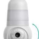 Luna Light Bulb Security Cameras Wireless Outdoor Indoor, 360 Pan Tilt, Color Night Vision, LED Bulb & Spotlight, 2.4GHz Wi-Fi 6, Porch Light Cameras for Home Security (2025 Upgrade Version)