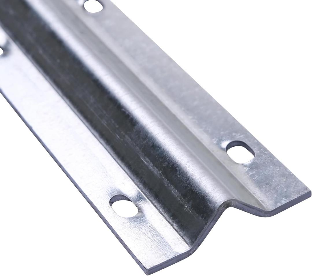6 Ft V-Track (3 Ft x 2) with Pre-Drilled Holes and Screws, Heavy Duty V Bottom Track for Sliding Driveway Gates