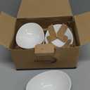 DOWAN Ceramic Dip Bowls, 3oz. 8 Pack Dipping Bowl, Mini Serving Bowls for Side Dishes, Sushi Soy Sauce Dish, Gravy Boat Porcelain Dipping Sauce Cups for BBQ and Party Dinner, Soft White