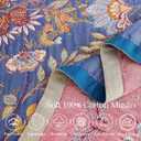 XIBLC Boho Blanket, 100% Cotton Farmhouse Decorative Throw Blanket, 50"x60" Reversible Bohemian Throw Blanket, Purple All Season Muslin Breathable Woven Blankets Quilt