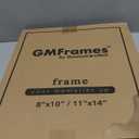 GraduationMall 11x14 Wooden Picture Frames,Display Photos 8x10 with Mat or 11x14 Without Mat,UV Protection Acrylic,Wall or Tabletop Display,Rustic Brown Set of 2