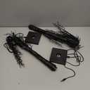 Halloween Indoor Decorations 2 Pack 24 Inch Black Halloween Tree with 24 Purple Led Lights, Timer/USB/Battery Operated Lighted Spooky Tabletop Tree for Halloween Decor Home Table Holiday Party